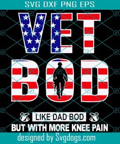Vet Bod Like Dad Bob But With More Knee Pain Svg, Independence Day Svg, 4th Of July Svg, Funny 4th Of July Svg