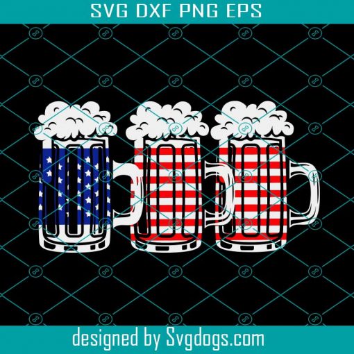 Beer American Flag 4th Of July Svg, Independence Gift Svg, 4th Of July Svg, Fourth Of July Svg