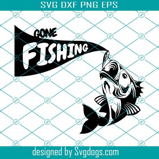 Gone Fishing Svg, Bass Fishing Laser Svg, Trending Svg