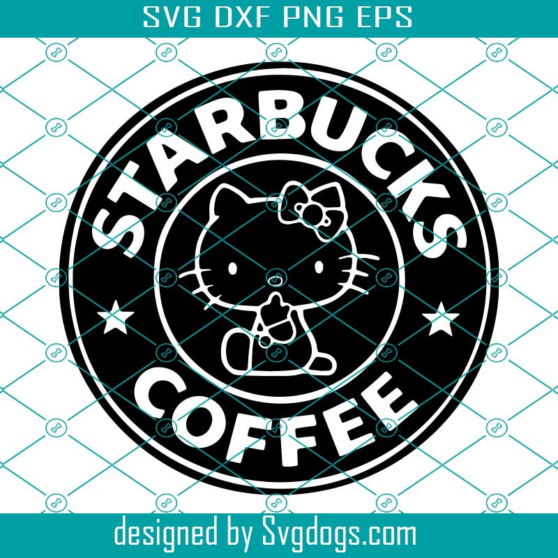 Hello Kitty Starbucks Coffee Svg, Treding Svg, Coffee Svg, Starbucks