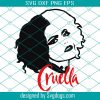 Cruella Disney Ears Svg, Cruella De Vil Svg, Disney Svg