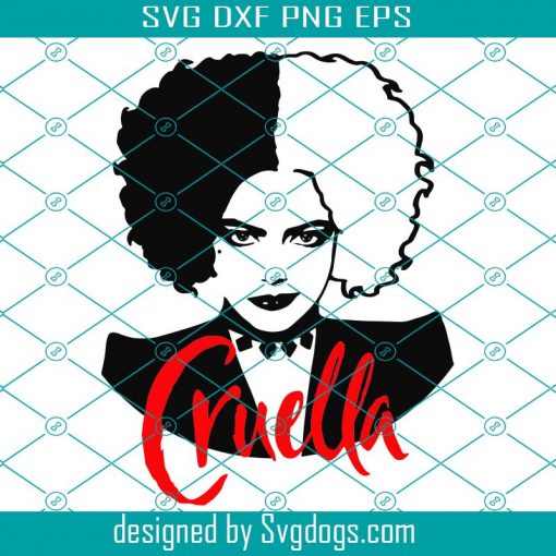 Cruella Disney Ears Svg, Cruella De Vil Svg, Disney Svg