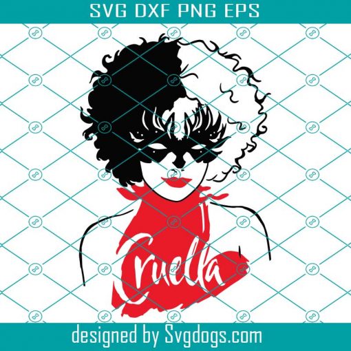 Cruella Svg, Disney Layered By Color Svg, Trending Svg