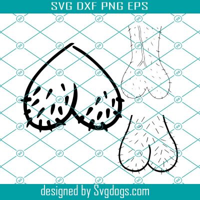 Hairy Balls Svg, Hairy Balls Clip Art Svg, Scrotum Svg, Hairy Balls