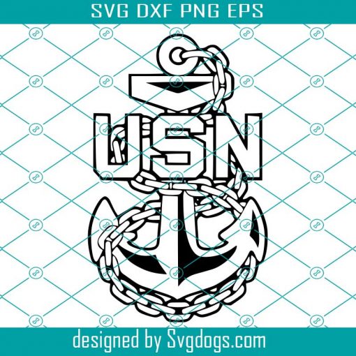 US Navy Anchor Svg, US Navy Chief Anchor Svg, USA Svg, Us Military Logo ...