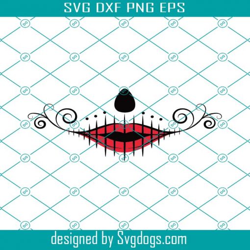 Sugar Skull Mouth Svg Face Mask, Skull Svg, Mouth Svg