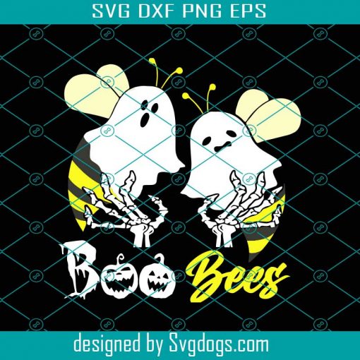 Boo Bee Svg, Cute Boos Svg, Boo Bees Gift Svg, Funny Halloween Shirt Svg, Funny Boo Bees Svg