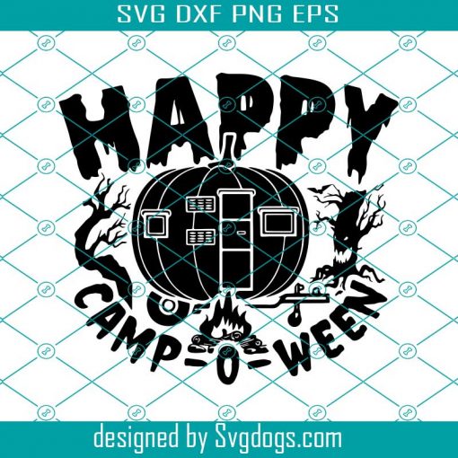Happy Camp O Ween Svg, Halloween Camping Svg, Camping Life Svg, Halloween Camping Svg