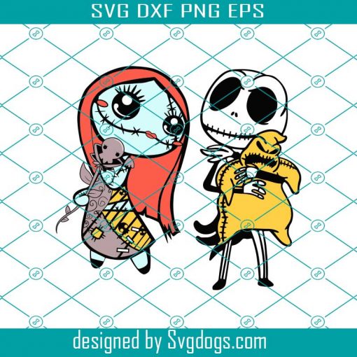 Cricut Halloween Jack Skellington Svg, Sally Svg, Oogie boogie Svg, Nightmare Before Christmas Svg, Jack Skellington & Sally Love Svg