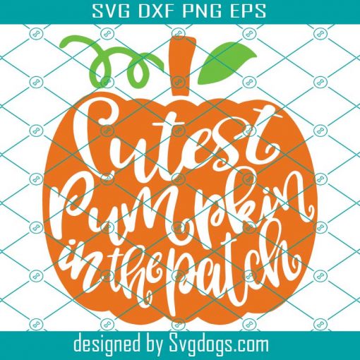 Cutest Pumpkin In The Patch Svg, Baby Halloween Svg, Kids Halloween Shirt Svg