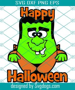 Frankenstein Svg, Happy Halloween Svg, Baby Halloween Svg, Boy Girl Shirt Clipart Kids Cute 1st Halloween Creepy Fall Svg