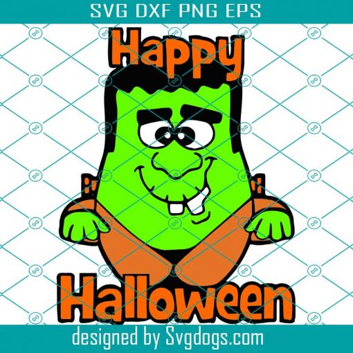 Frankenstein Svg, Happy Halloween Svg, Baby Halloween Svg, Boy Girl Shirt Clipart Kids Cute 1st Halloween Creepy Fall Svg