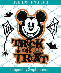 Trick Or Treat Mickey Svg, Halloween Svg, Mickey Svg, Disney Svg