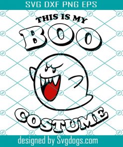 This Is My Boo Costume Svg, Halloween Svg, Boo Svg, My Boo Svg, Super Mario Svg