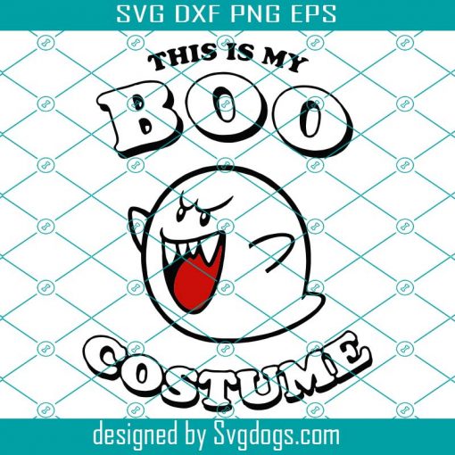 This Is My Boo Costume Svg, Halloween Svg, Boo Svg, My Boo Svg, Super Mario Svg