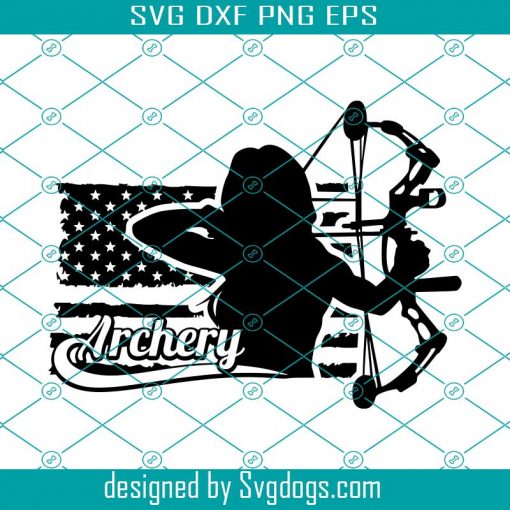 Girl Archery Svg, Deer Hunter Svg, Archery Bow Hunter Svg, Hunting Svg