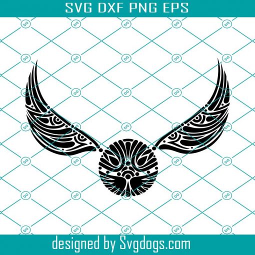 Detailed Mandala Golden Snitch Svg, Quidditch Svg, Monogram Svg, Stencil Svg, Harry Potter Svg, Golden Snitch Svg