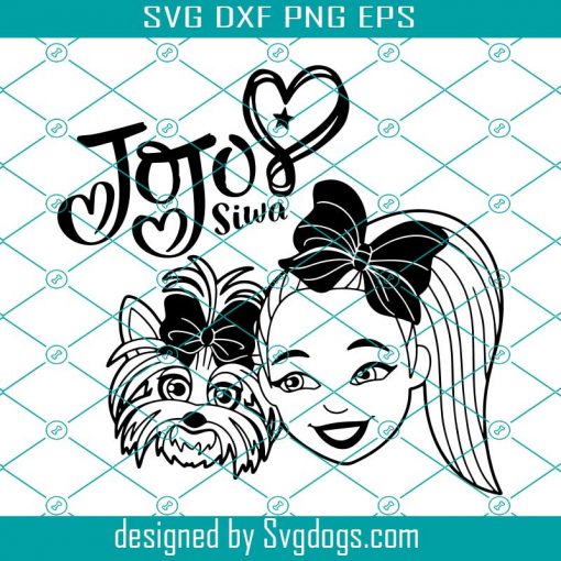 Girl And Dog Svg, Jojo Siwa Svg, Easy Svg