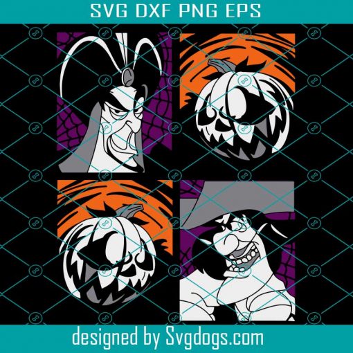 Beautiful Disney Halloween Villains Svg, Pumpkin Svg, Halloween Costume Svg, Halloween Svg