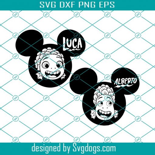 Disney Mickey Ears Svg, Alberto Svg, Luca Svg, Luca Trending Svg