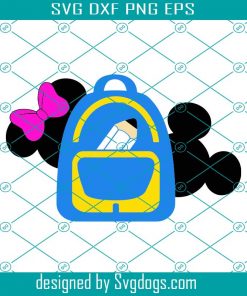 Disney School Bag Svg , Disney Svg, School Svg, Bag Svg, Mickey Svg, Mimi Svg