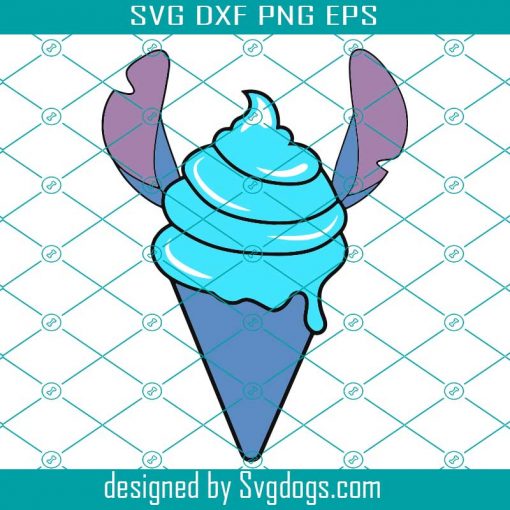 Lilo And Stitch Ice Cream Svg, Disney Vacation Svg, Summer Svg, Cream Svg