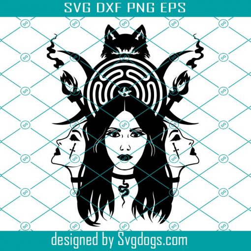 Hecate Goddess Svg, Witch Svg, Gothic Svg, Pagan Svg