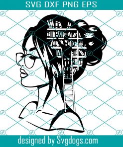 Just A Girl Who Loves Books Svg, Lady Library Png, School Svg, Girl Svg