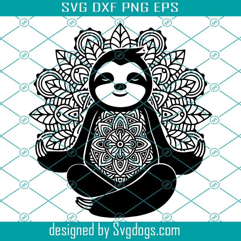 Download Mandala Sloth Svg Mandala Digital Design Svg Mandala Svg Svgdogs