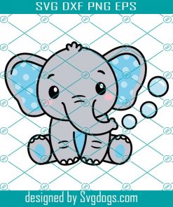 Baby Elephant Svg, Cute Elephant Girl Svg, Sweet Elephant Baby Svg, Shower Girl svg