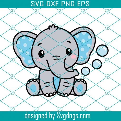 Baby Elephant Svg, Cute Elephant Boy Svg, Sweet Elephant Baby Svg, Bodysuit Kawaii Animal Kid Svg