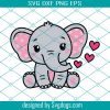 Baby Elephant Svg, Cute Elephant Boy Svg, Sweet Elephant Baby Svg, Bodysuit Kawaii Animal Kid Svg