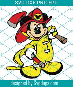 Mickey Mouse Fireman Svg, Mickey Mouse Svg, Disney Svg , Mickey Mouse Svg