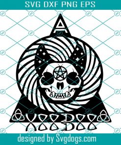 Voodoo Svg, Gothic Svg, Witchcraft Svg, Wicca Svg, Pagan Svg, Cat Skull Svg