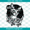 Sphynx Cat And Roses Papercutting Template Svg, Personal Use Svg, Vinyl Template Svg, Cat Papercutting Template Svg, Tattoo Template Svg, Flower Svg