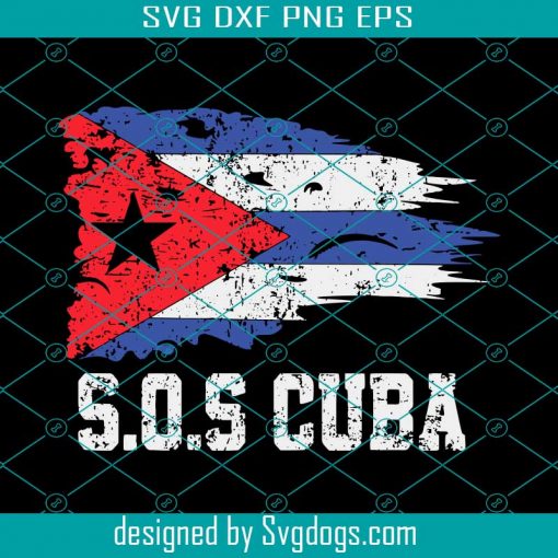 Sos Cuba Flag Svg, Patria Y Vida Cuba Svg, Cuban Svg, Cuba American Flag Svg, Free Cuban Svg, Cuban Supporters Svg, Cuban Flag Svg,  Cuban Pride Svg