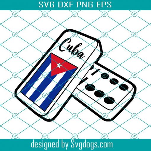 Cuba Cuban Flag Dominoes Tile Game Country World Nation Bones Silhouette Design Element Logo Svg, Cuba Cuban Flag Svg