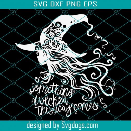 Something Wicked Svg, Halloween Svg, Witch Svg, Mandala Svg