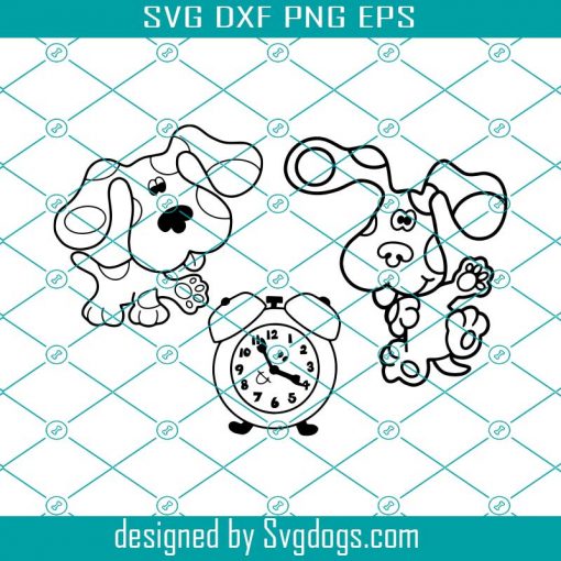 Blues Clues Svg Bundle, Easy Svg, High Quality Svg, Clipart Dog Svg