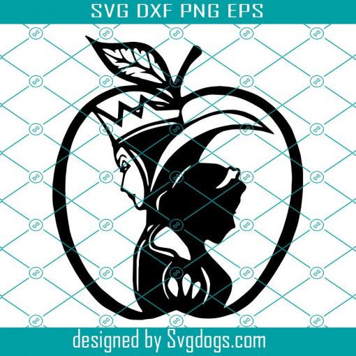 Evil Good Apple Svg, Evil Good Apple Svg File, Evil Good Apple Svg Design, Snow White And Evil Queen Apple Svg, Evil Queen Svg, Evil Good Apple Svg