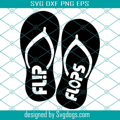 Flip Flops Svg, Flip Flops Tropical Svg, Summer Svg