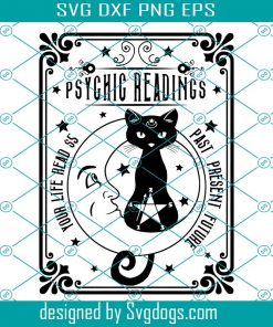 Black Cat Psychic Readings Svg, Fortune Svg, Cat Svg, Animal Svg