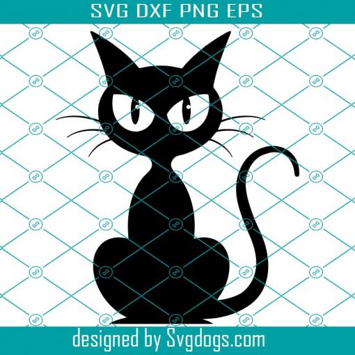 Black Cat Svg, Halloween Svg, Cat Svg, Trending Svg