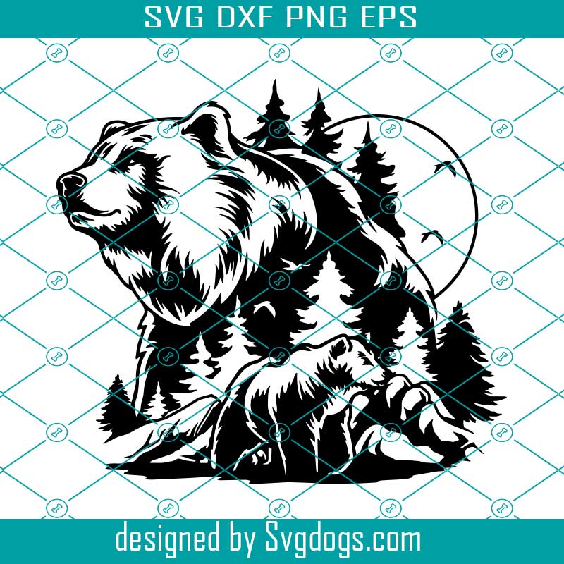 Free Free 281 Mountain Bear Svg SVG PNG EPS DXF File