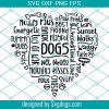 Dog Mom Svg, Word Art Svg, Dog Lover Svg, Heart Svg, Dog Mom Shirt Svg, Dog Waterslide Svg, Dog Pillow Svg, Dog Mug Svg