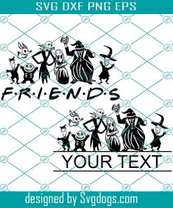 Jack And Sally Friends Svg,The Nightmare Before Christmas Svg, Halloween Svg, Jack Skellington Svg