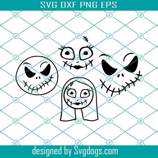 Jack And Sally Svg,The Nightmare Before Christmas Svg File, Jack Skellington Svg