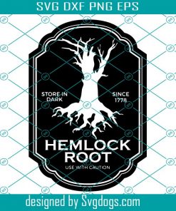 Hemlock Root Halloween Label Svg, Rat Tail Svg, Halloween Bottle Svg, Halloween Decor Svg