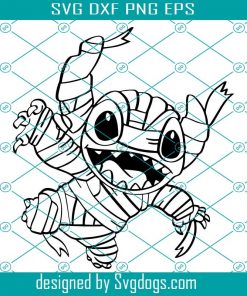 Stitch Mummy Svg, Mummy Svg, Disney Halloween Svg, Disney Svg, Stitch Svg, Mickey Mouse Svg, Lilo And Stitch Svg