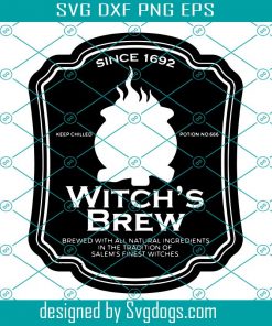 Witch Is Brew Halloween Label Svg, Witch Brew Svg, Witches Brew Svg, Cold Brew Svg, Coffins Halloween Svg